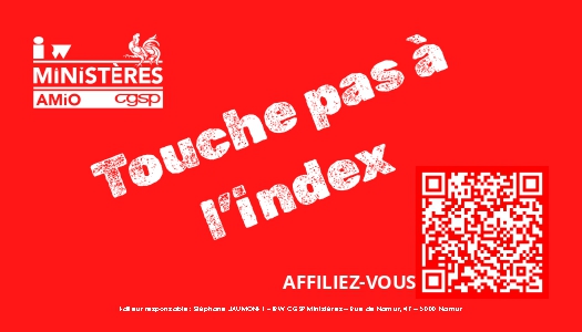 Autocollants Touche pas à lindex